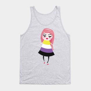 Nonbinary pride flag Tank Top